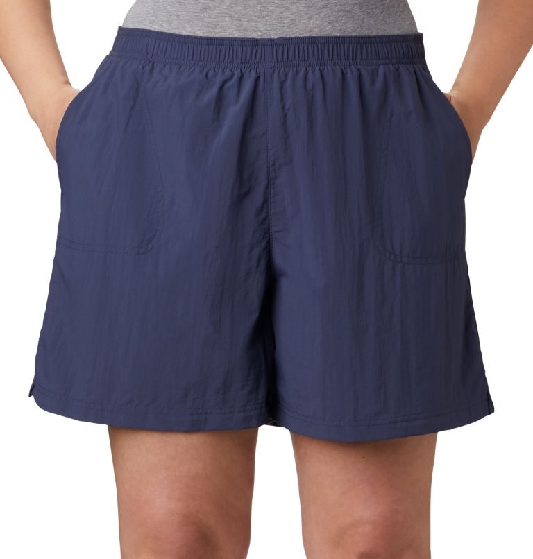 Women's Columbia Sandy River Shorts Navy | Plus Size CA-CC06L